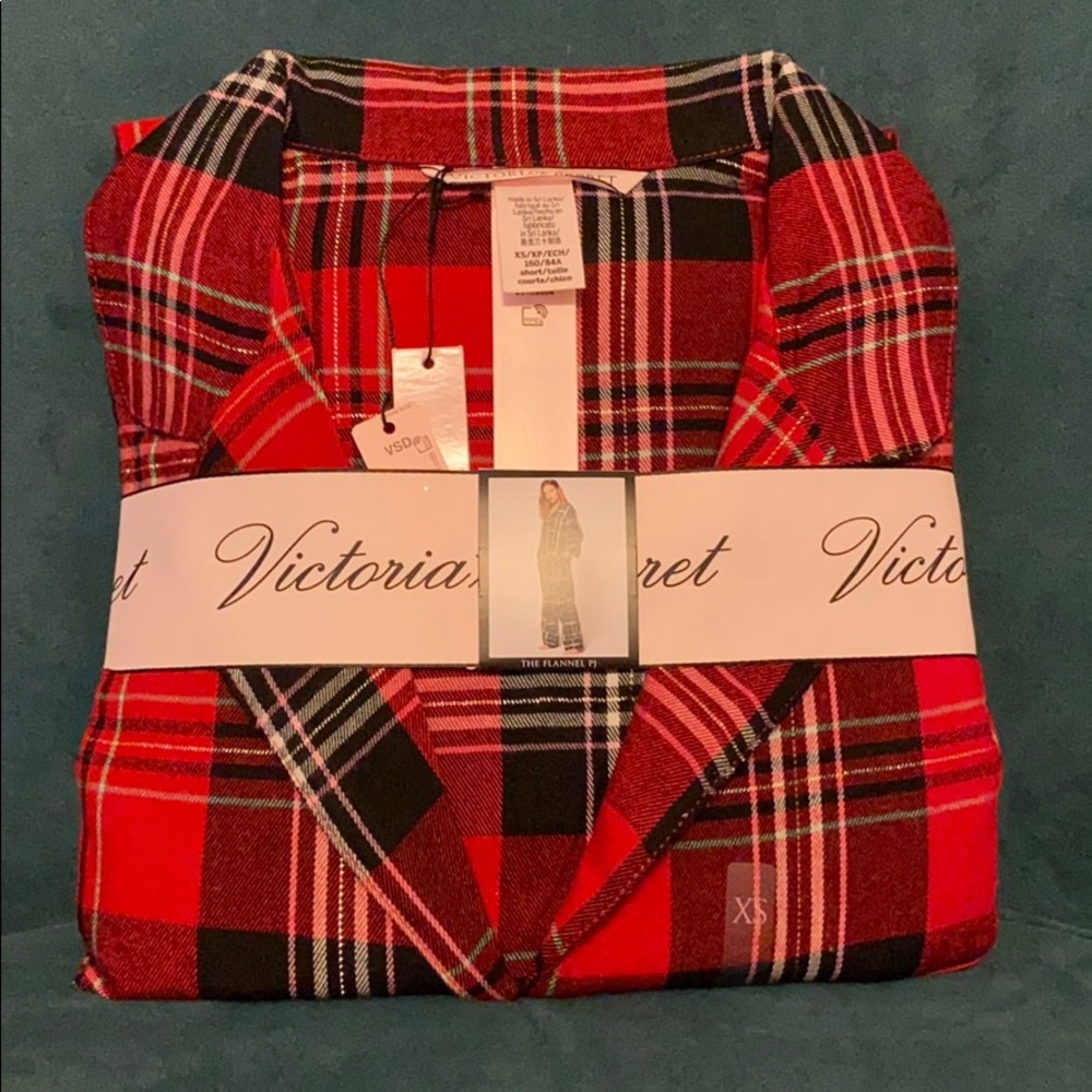 Victoria secret flannel pajamas. New!